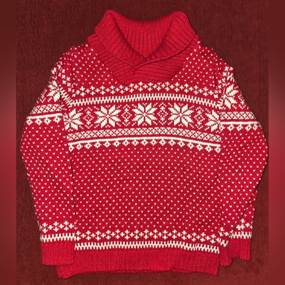 kids fair isle holiday sweater
